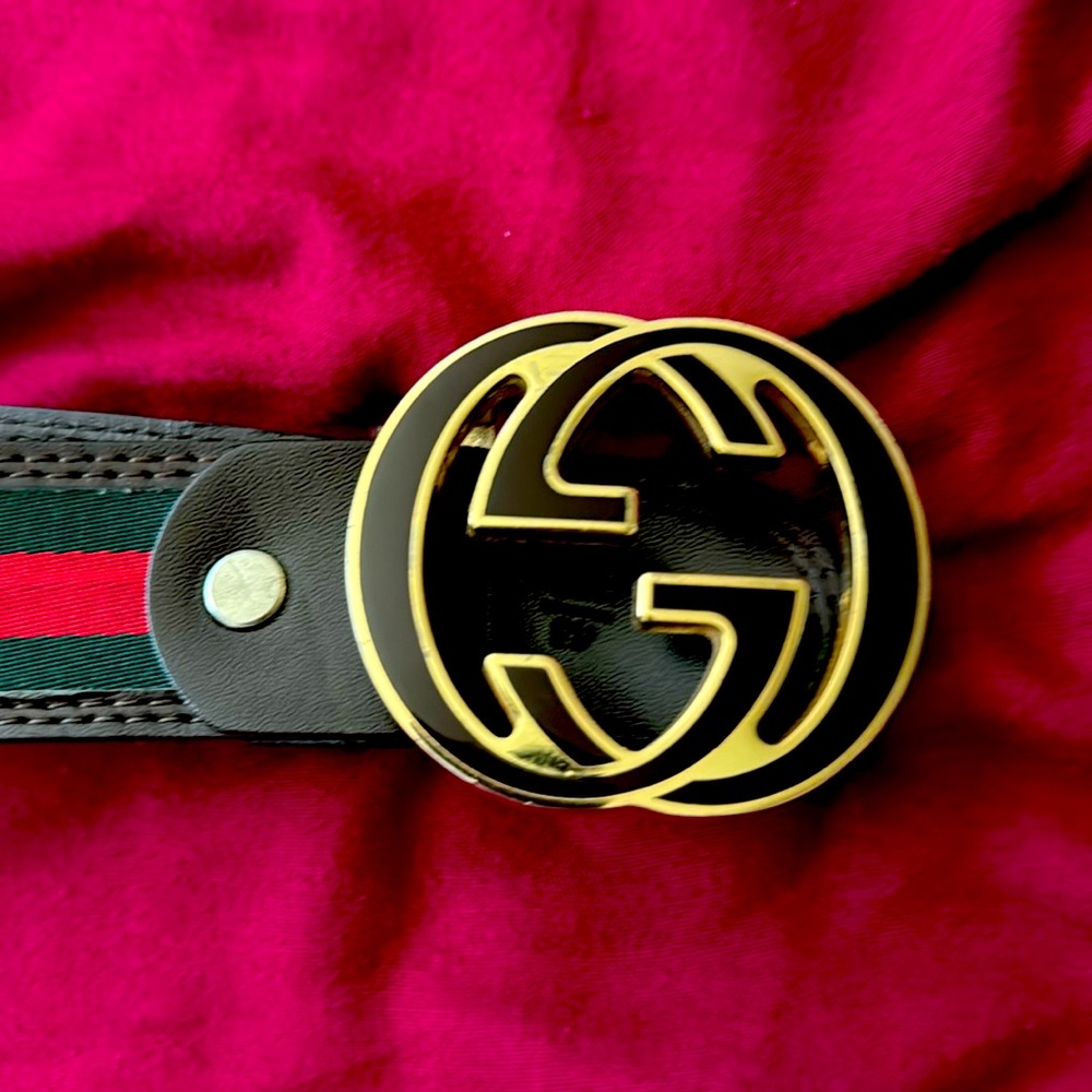 Men’s Gucci belt big GG canvas